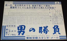 東映京都スタジオ・メール 66-14　男の勝負　東映京都撮影所宣伝課/村田英雄