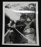【映画スチール】無法の宿場　2枚セット　東映　昭和38年/東千代之介/立川さゆり
