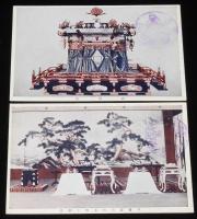 【戦前絵葉書】御即位式実況及 京都御所拝観記念　封筒8枚入/桃山御陵/五節舞/高御座