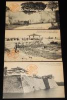 【戦前絵葉書】大阪城跡絵葉書　第四司令部売店発行　封筒8枚入/大阪城観覧記念スタンプ