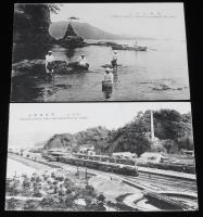 【戦前絵葉書】鳥羽風景　高級コロタイプ版　封筒11枚入/海女/停車場付近/弁天島