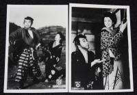 【映画スチール】三萬両五十三次　4枚セット　大映　昭和27年/大河内伝次郎/轟夕起子