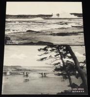 【戦前絵葉書】大洗　封筒8枚入　昭和8年/常陸大洗海岸/常陸磯浜築港/那珂湊海門橋