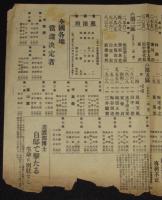 【戦前新聞】東京朝日新聞　号外　昭和11年2月21日　粛選の結果如何に/全国各地当選決定者
