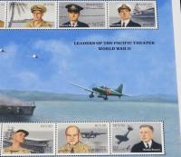 【切手】モルジブ切手　太平洋戦争の戦争指導者・現地司令官　10枚入シート　1991年