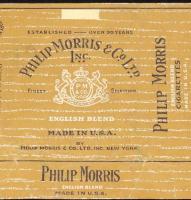 【たばこパッケージ】PHILIP MORRIS フィリップ・モリス/創業90年以上/戦前～1940年代頃