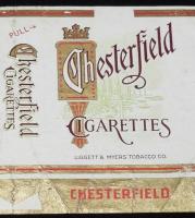 【たばこパッケージ】CHESTERFIELD CIGARETTES チェスターフィールド/戦前～1940年代頃