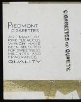 【たばこパッケージ】PIEDMONT CIGARETTES ピードモント/戦前～1940年代頃