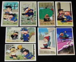 【駄玩具】角面子　元祖天才バカボン　8枚セット　昭和50年代頃/赤塚不二夫/東京ムービー