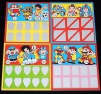 【駄玩具】紙くじ　スーパーマリオ/ドラゴンボール/ほか　2枚セット/パチモン/昭和60年代頃
