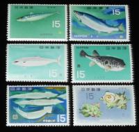 【切手】魚介シリーズ　全12種セット　日本郵便　昭和41年～42年