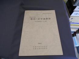 和田・百草遺跡群 : 和田29号線道路拡幅にともなう調査 ＜多摩市埋蔵文化財調査報告 3＞