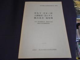 中矢下・夕日ノ沢上前原沢・芝口ヲネ後山北谷・滝尾塚 住宅・都市整備公団 飯能南台地区埋蔵文化財発掘調査報告