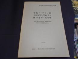 中矢下・夕日ノ沢上前原沢・芝口ヲネ後山北谷・滝尾塚 住宅・都市整備公団 飯能南台地区埋蔵文化財発掘調査報告