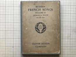 MODERN FRENCH SONGS VOLUME II GEORGES to WIDOR FOR LOW VOICE