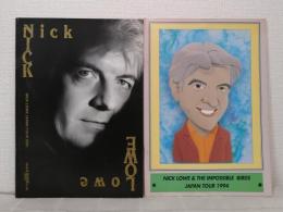 ニック・ロウ ジャパンツアー・パンフレット 2冊セットで（1990/1994） NICK LOWE
