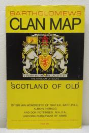 BARTHOLOMEWS CLAN MAP SCOTLAND OF OLD