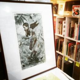 森ヒロコ 銅版画「翼をもつ少年」