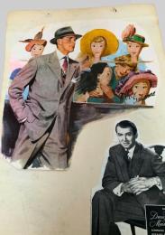 スクラップ資料（台紙貼り）  ロマンス挿絵風・女性・男性②