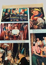 スクラップ資料（台紙貼り）  男性・女性／工場・年末行事風