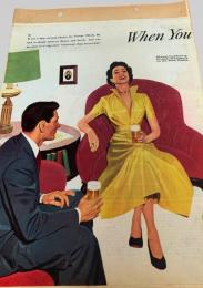 スクラップ資料（台紙貼り）  ミッドセンチュリー風・女性・男性