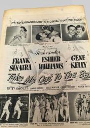 スクラップ資料（台紙貼り）  映画広告風・俳優・女優