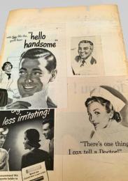 スクラップ資料（台紙貼り）  男性美容広告風・男性