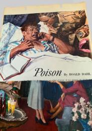 スクラップ資料（台紙貼り）  短編小説挿絵風・男性／Roald Dahl 作品関連／ロアルド・ダール