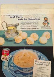 Campbell's Cream of Mushroom Soup Advertisement