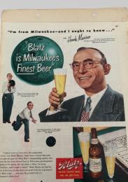Blatz Beer Advertisement（Hank Marino）