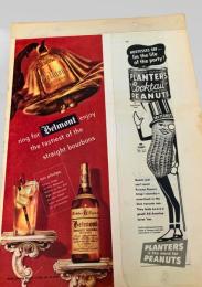 Belmont Bourbon & Planters Peanuts Advertisement