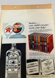 Texaco & Fleischmann's Gin Advertisement