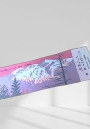 北の夕映えシリーズ No.4 十勝岳