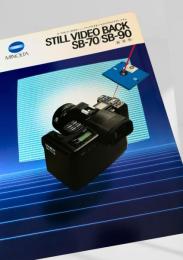 MINOLTA STILL VIDEO BACK SB 70 SB 90 カタログ