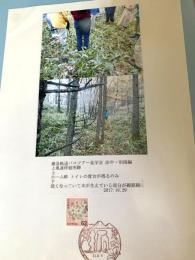 簡易軌道バスツアー見学会 上風連（開南）停留所跡（記念台紙・風景印）