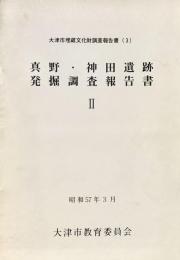 大津市埋蔵文化財調査報告書3　真野・神田遺跡発掘調査報告書2
