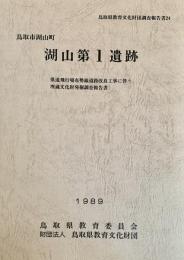 湖山第1遺跡＜鳥取県教育文化財団調査報告書 24＞県道飛行場布勢線道路改良工事に伴う埋蔵文化財発掘調査報告書