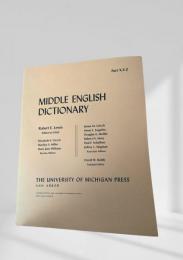 MIDDLE ENGLISH DICTIONARY X-Y-Z