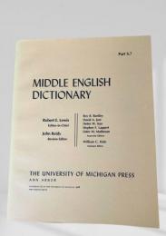 MIDDLE ENGLISH DICTIONARY　Part S.7