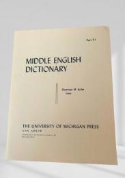 MIDDLE ENGLISH DICTIONARY　Part P.1