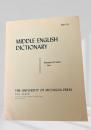 MIDDLE ENGLISH DICTIONARY　Part O.1
