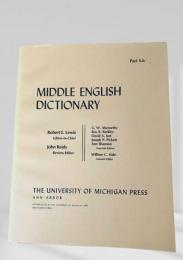 MIDDLE ENGLISH DICTIONARY　Part S.6