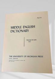 MIDDLE ENGLISH DICTIONARY　Part P.3