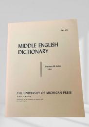 MIDDLE ENGLISH DICTIONARY　Part O.4