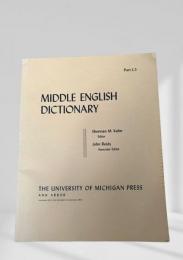 MIDDLE ENGLISH DICTIONARY　Part L.5