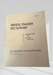 MIDDLE ENGLISH DICTIONARY　Part K.1