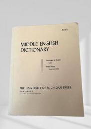 MIDDLE ENGLISH DICTIONARY　Part I.1