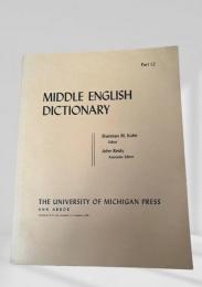 MIDDLE ENGLISH DICTIONARY　Part I.2