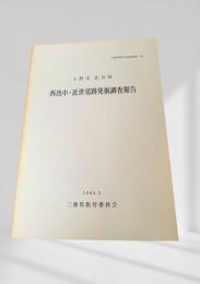 西出中・近世墓跡発掘調査報告