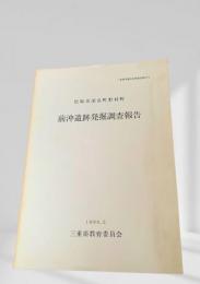 前沖遺跡発掘調査報告